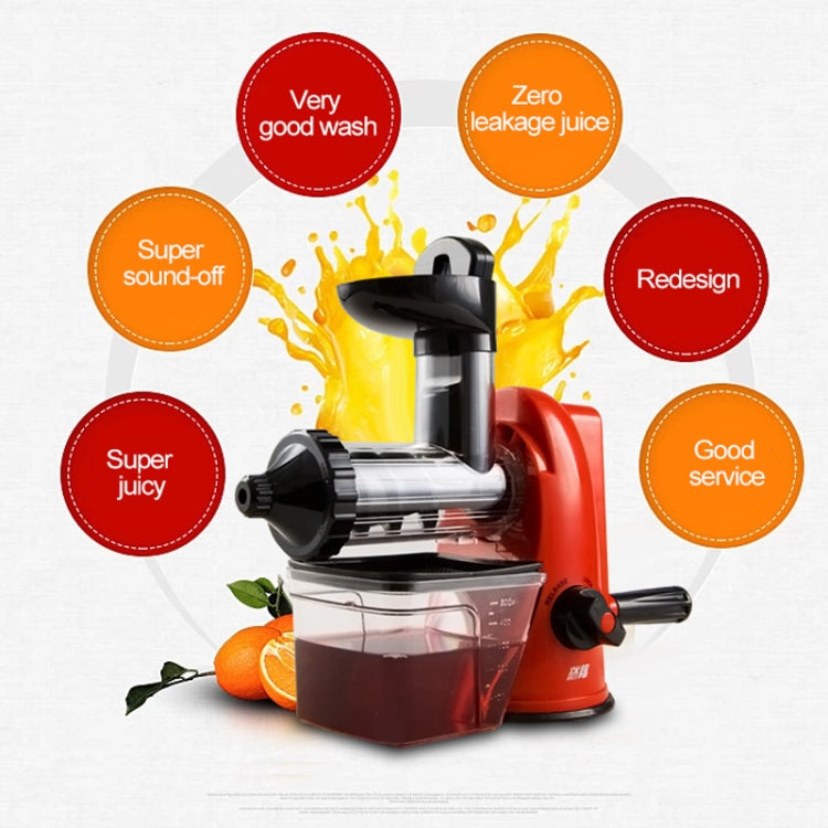 Multifunction Home Manual Juicer Apple Orange Wheatgrass Portable DIY Juicer(Red) by buy2fix