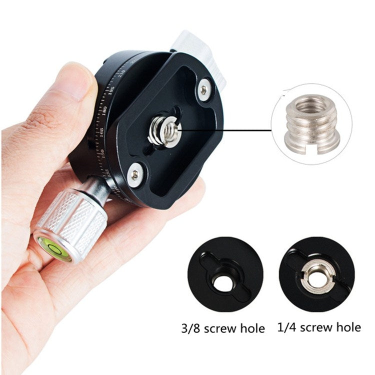 BEXIN QJ07 360 Degree Rotation Panoramic Clip Holder Pan/tilt Tripod Quick Release Plate by BEXIN