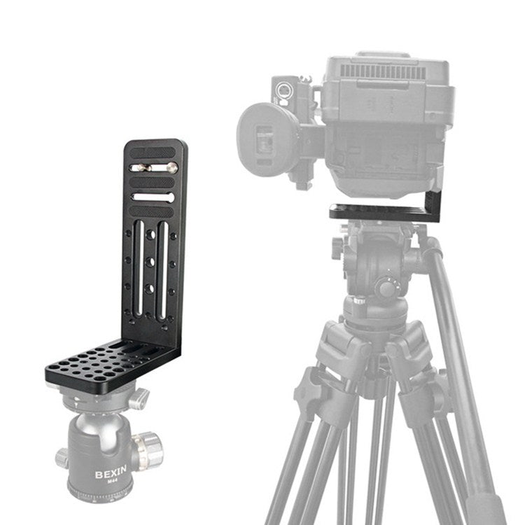 BEXIN L130C L-shaped Vertical Clapper Hydraulic Pan/tilt Tripod Quick Release Plate for DJI RONIN-S Gimbal by BEXIN