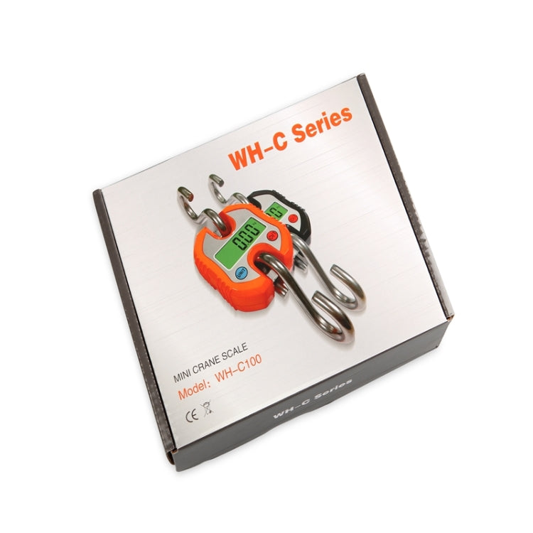 150kg Mini Portable Heavy Duty Electronic Digital Stainless Steel Hook Scale, Random Color Delivery by buy2fix