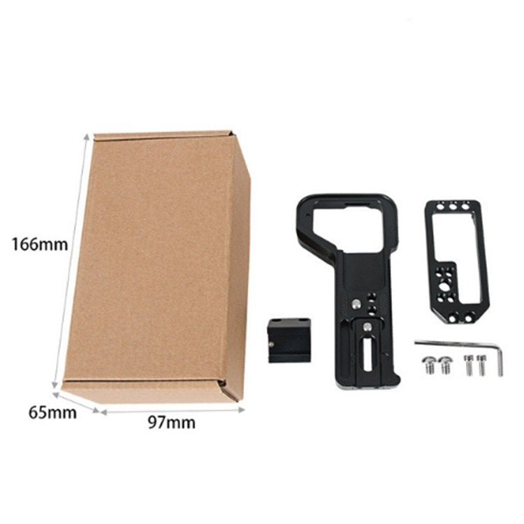 BEXIN Push-Pull Type Vertical Shoot Quick Release L Plate Bracket Base Holder with Hot Shoe for Sony ILCE-7RM4 / A7R4 / A7R IV by BEXIN