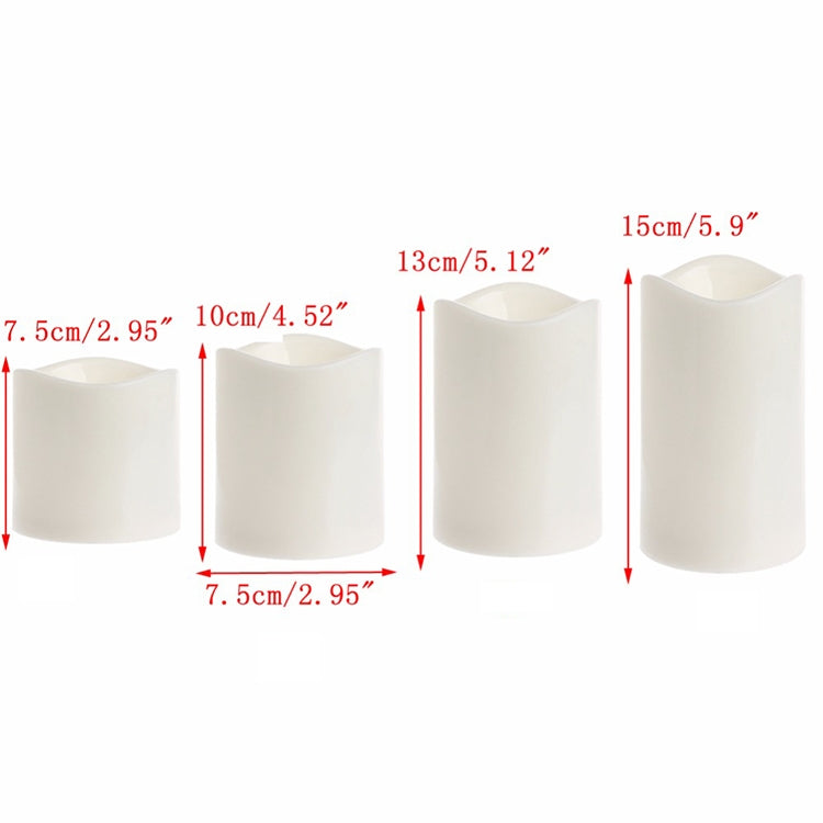 Cylindrical LED Electronic Candle Light Simulation Wedding Candlestick Candle, Size:15x7.5cm - Candles & Candle Holders by buy2fix | Online Shopping UK | buy2fix