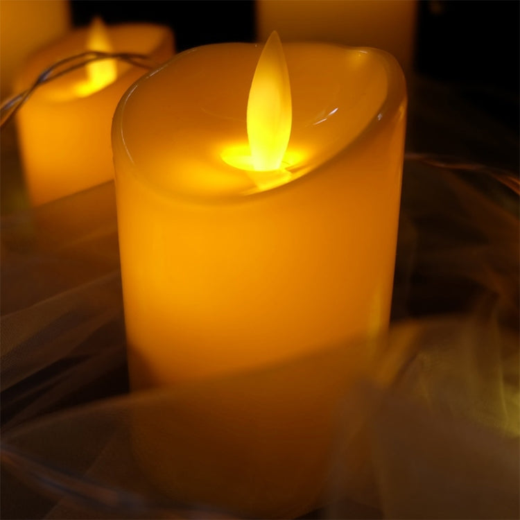 Cylindrical LED Electronic Candle Light Simulation Wedding Candlestick Candle, Size:15x7.5cm - Candles & Candle Holders by buy2fix | Online Shopping UK | buy2fix