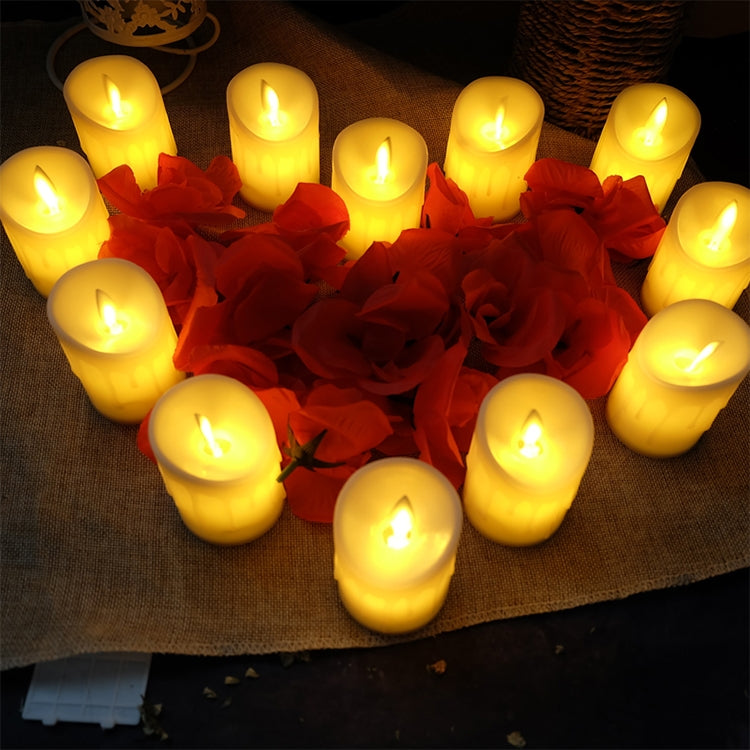 Cylindrical LED Electronic Candle Light Simulation Wedding Candlestick Candle, Size:15x7.5cm - Candles & Candle Holders by buy2fix | Online Shopping UK | buy2fix