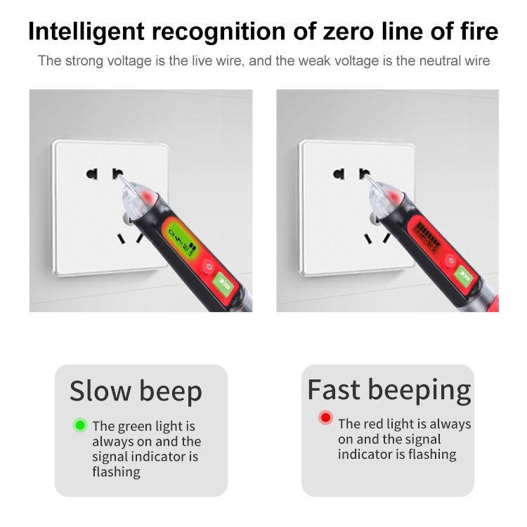 BENETECH GT3122 Non-contact Tester Pen Meter Digital AC/DC Voltage Detectors - Current & Voltage Tester by BENETECH | Online Shopping UK | buy2fix