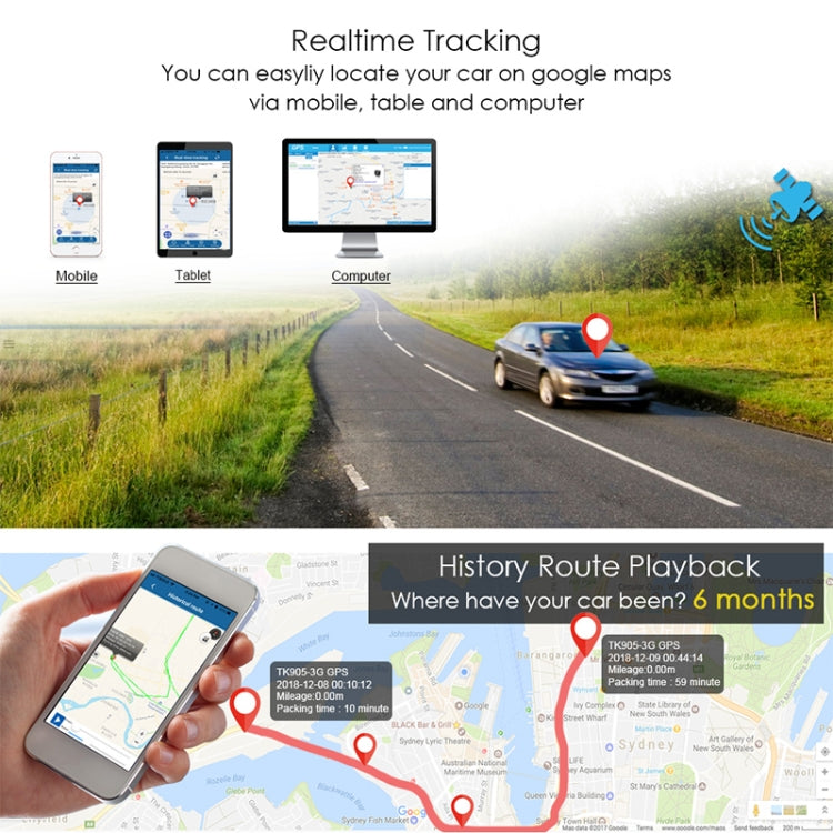 K8 Car Truck Vehicle Tracking 3G GSM GPS Tracker by buy2fix