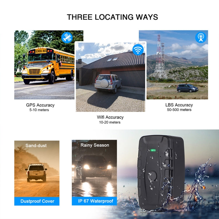 TL209B 90-day Standby 10000mAh Car Truck Vehicle Tracking 2G GSM GPRS GPS Tracker - Car Tracker by buy2fix | Online Shopping UK | buy2fix