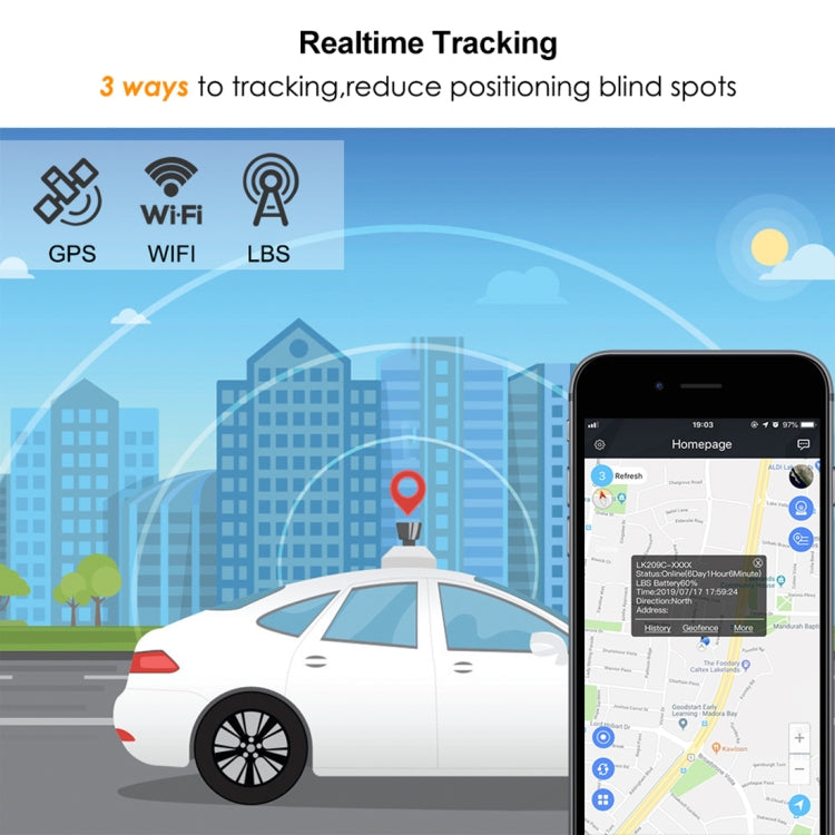 TL209B 90-day Standby 10000mAh Car Truck Vehicle Tracking 2G GSM GPRS GPS Tracker - Car Tracker by buy2fix | Online Shopping UK | buy2fix