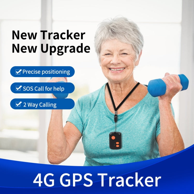 V51 A Style IP67 Waterproof 4G LTE 3G 2G GSM Elderly SOS Button Emergency Alarm GPS Tracker For Asia/Europe/Africa/Australia - Personal Tracker by buy2fix | Online Shopping UK | buy2fix