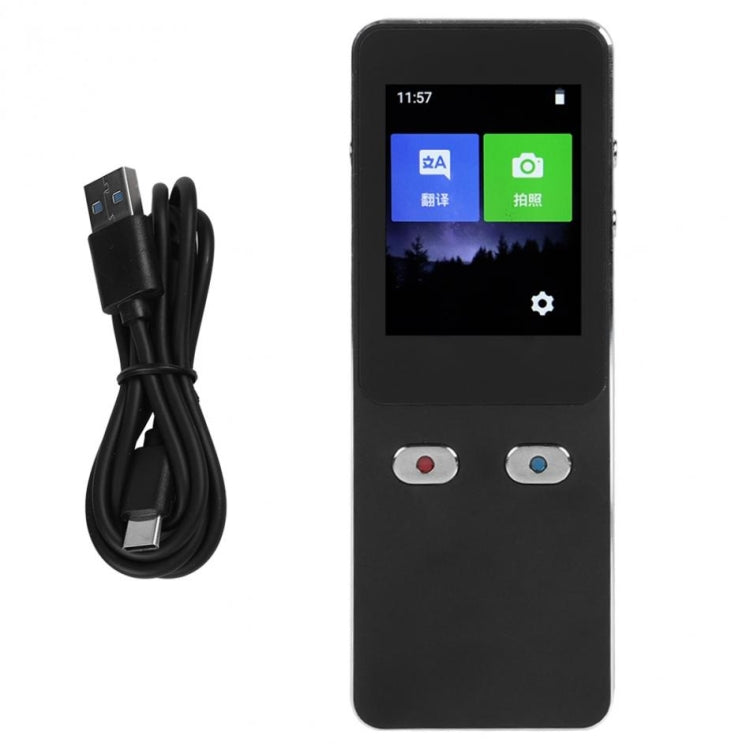 T9+ Portable WIFI Smart Voice Translator Smart Business Travel Real Time AI Translator Translation Machine 27 Languages Translator (Black) by buy2fix