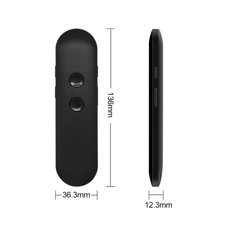 T4 Portable AI Smart Voice Translator Business Travel Real Time Translation Machine Support 42 Languages (Black) - by buy2fix | Online Shopping UK | buy2fix