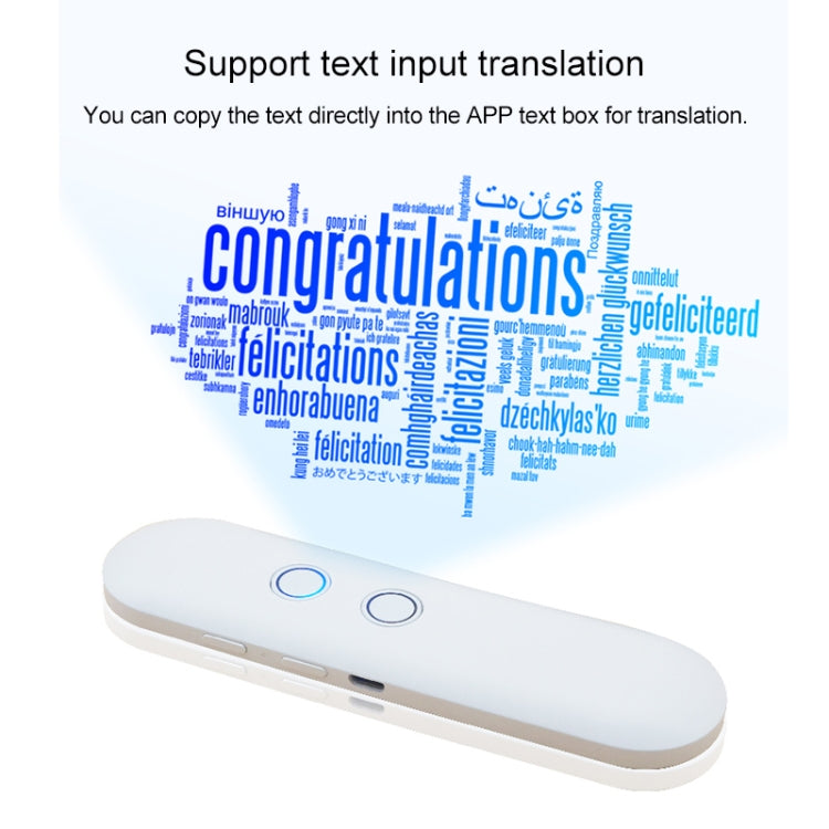 T4 Portable AI Smart Voice Translator Business Travel Real Time Translation Machine Support 42 Languages (Black) - by buy2fix | Online Shopping UK | buy2fix