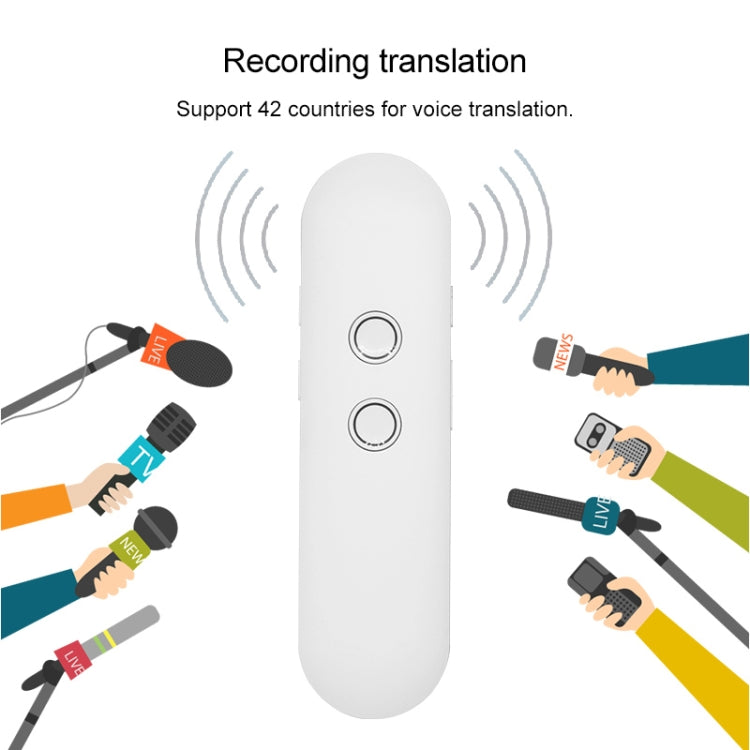 T4 Portable AI Smart Voice Translator Business Travel Real Time Translation Machine Support 42 Languages (Black) - by buy2fix | Online Shopping UK | buy2fix