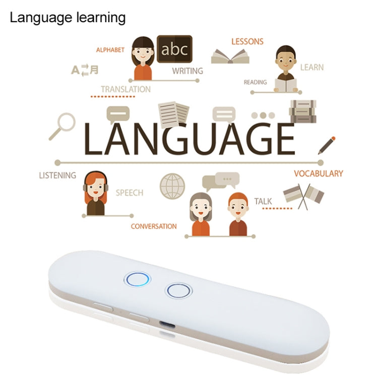 T4 Portable AI Smart Voice Translator Business Travel Real Time Translation Machine Support 42 Languages (Black) - by buy2fix | Online Shopping UK | buy2fix