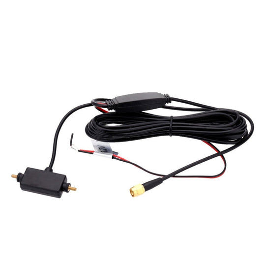 T-100 SMA Connector Car Digital TV Box Antenna, Dual Antennas, Cable Length: 3m by buy2fix