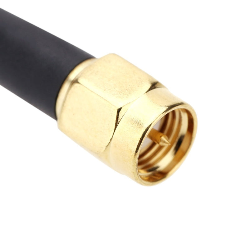 T-100 SMA Connector Car Digital TV Box Antenna, Dual Antennas, Cable Length: 3m by buy2fix