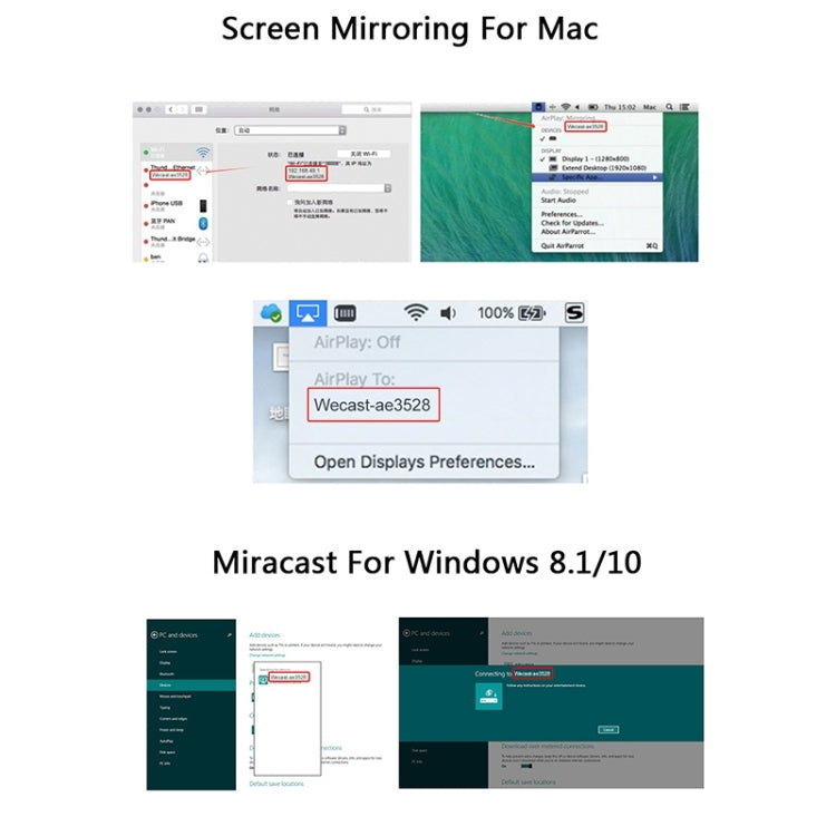G4 Wireless WiFi Display Dongle Receiver Airplay Miracast DLNA TV Stick for iPhone, Samsung, and other Android Smartphones, Dual Core Cortex A7 up to 1.5GHz(Black) by buy2fix