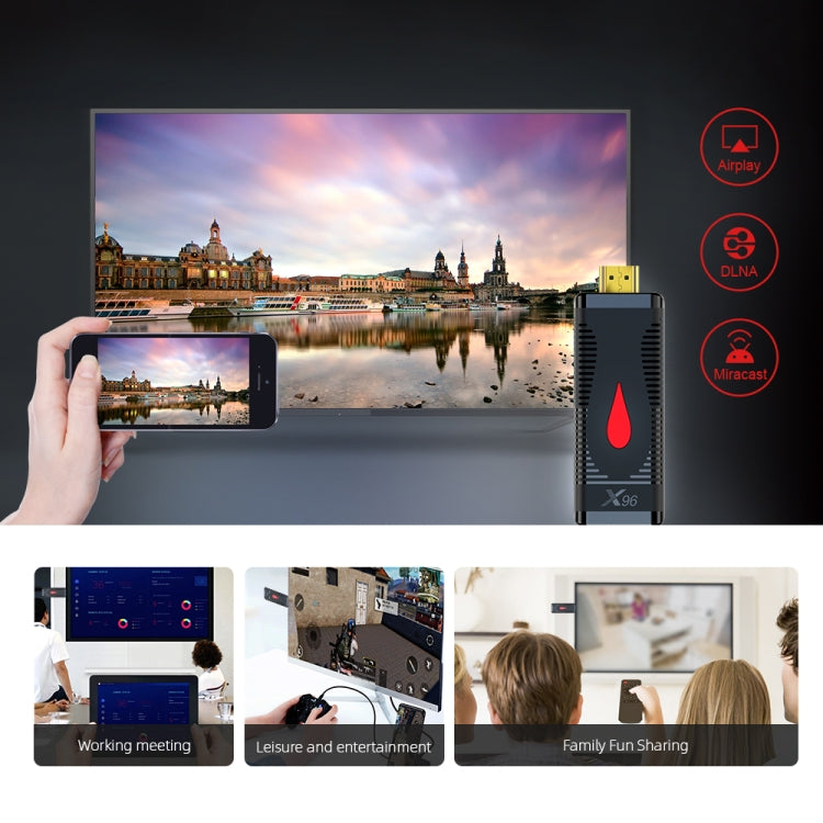 X96 S400 Android 10.0 Mini TV Stick, Allwinner H313 Quad Core ARM Cortex A53, 1GB + 8GB, Support WiFi, HDMI, TF Card, USB - Android TV Sticks by buy2fix | Online Shopping UK | buy2fix