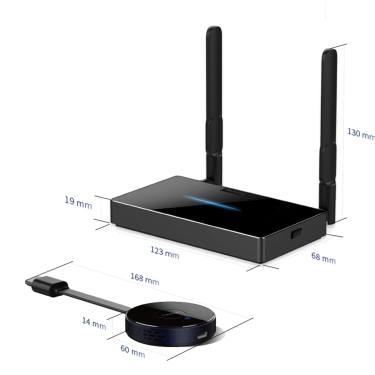 Z1 Wireless HDMI Screen Display Dongle Receiver + Transmitter Kit(Black) - Wireless Display Dongle by buy2fix | Online Shopping UK | buy2fix