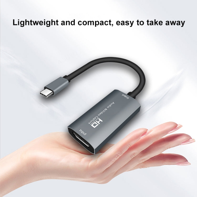 Z29A HDMI Female to USB-C / Type-C Male Video Audio Capture Box(Grey) - Video Capture Solutions by buy2fix | Online Shopping UK | buy2fix