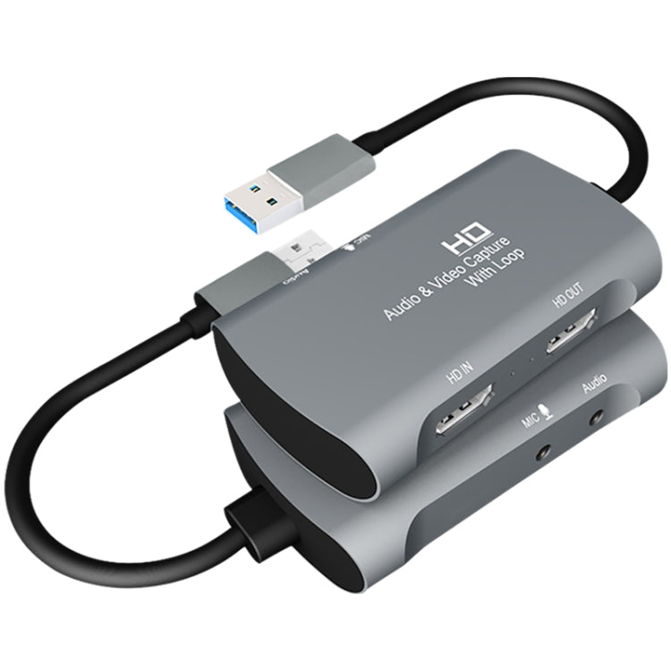 Z30 HDMI Female + Mic to HDMI Female + Audio + USB 2.0 Video Capture Box - Video Capture Solutions by buy2fix | Online Shopping UK | buy2fix