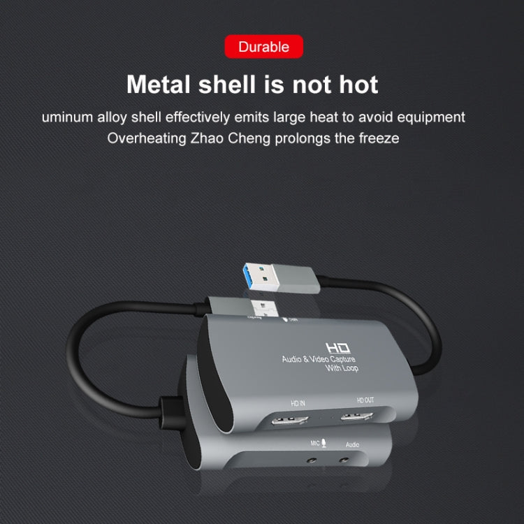 Z30 HDMI Female + Mic to HDMI Female + Audio + USB 2.0 Video Capture Box - Video Capture Solutions by buy2fix | Online Shopping UK | buy2fix