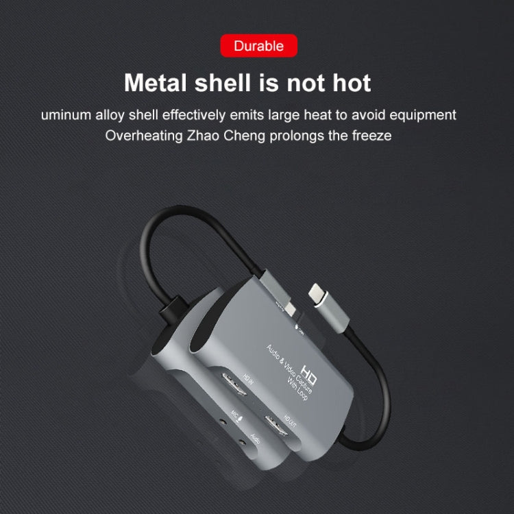Z30A HDMI Female + Mic to HDMI Female + Audio + USB-C / Type-C Video Capture Box - Video Capture Solutions by buy2fix | Online Shopping UK | buy2fix