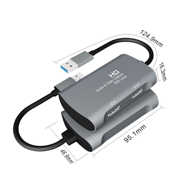 Z31 HDMI Female to HDMI Female + Audio + USB 2.0 Video Capture Box - Video Capture Solutions by buy2fix | Online Shopping UK | buy2fix