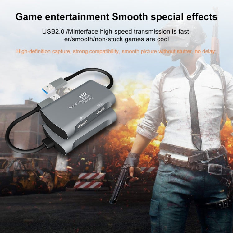Z31 HDMI Female to HDMI Female + Audio + USB 2.0 Video Capture Box - Video Capture Solutions by buy2fix | Online Shopping UK | buy2fix