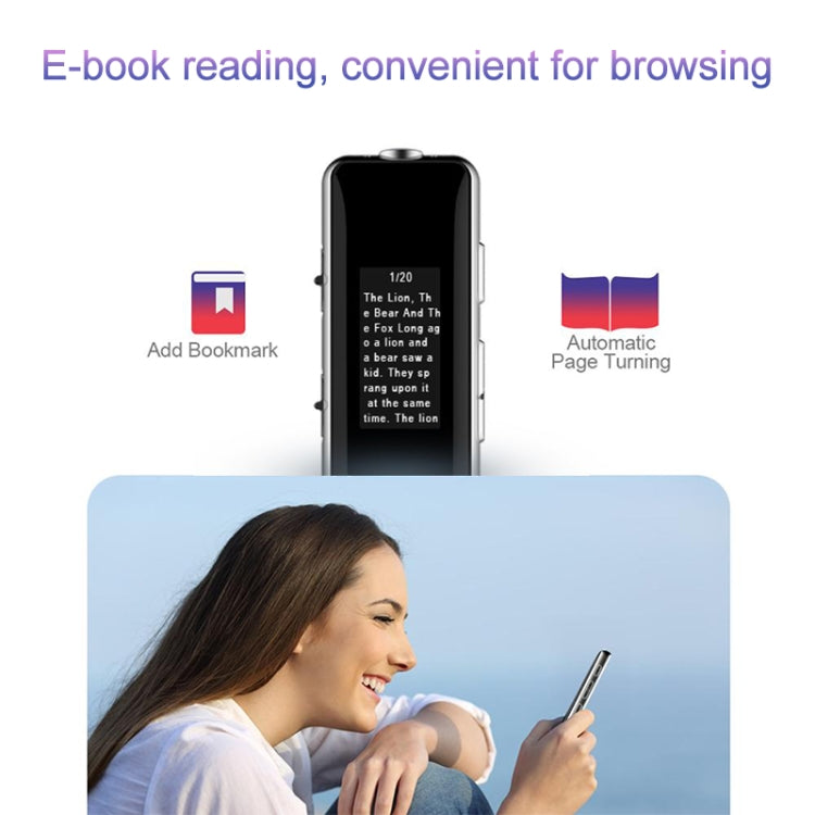 Q33 External Play MP3 Voice Control High Definition Noise Reduction Recording Pen, 8G, Support Password Protection & One-touch Recording - by buy2fix | Online Shopping UK | buy2fix