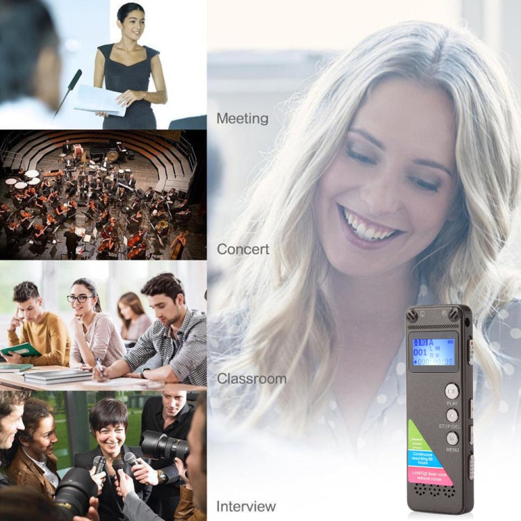 VM31 Portable Audio Voice Recorder, 8GB, Support Music Playback by buy2fix