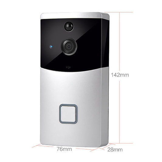 VESAFE Home VS-M2 HD 720P Security Camera Smart WiFi Video Doorbell Intercom, Support TF Card & Night Vision & PIR Detection APP for IOS and Android(Silver) by buy2fix