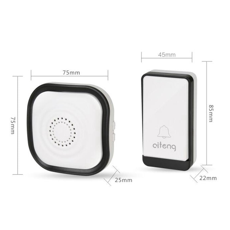 AITENG V029J Wireless Batteryless WIFI Doorbell, UK Plug - Wireless Doorbell by AITENG | Online Shopping UK | buy2fix