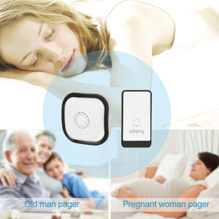 AITENG V029J Wireless Batteryless WIFI Doorbell, UK Plug - Wireless Doorbell by AITENG | Online Shopping UK | buy2fix