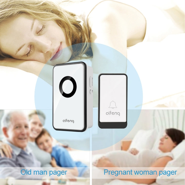 AITENG V018J Wireless Batteryless WIFI Doorbell, UK Plug by AITENG
