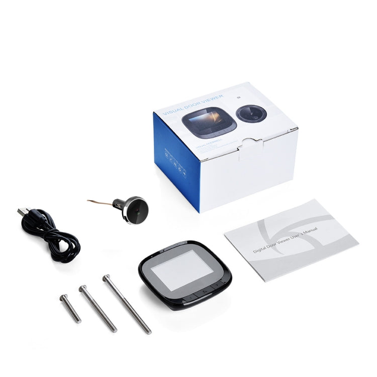 DD3S 2.4 inch Screen 0.3MP Security Camera Peephole Viewer Digital Peephole Door Bell, - Video DoorBell by buy2fix | Online Shopping UK | buy2fix