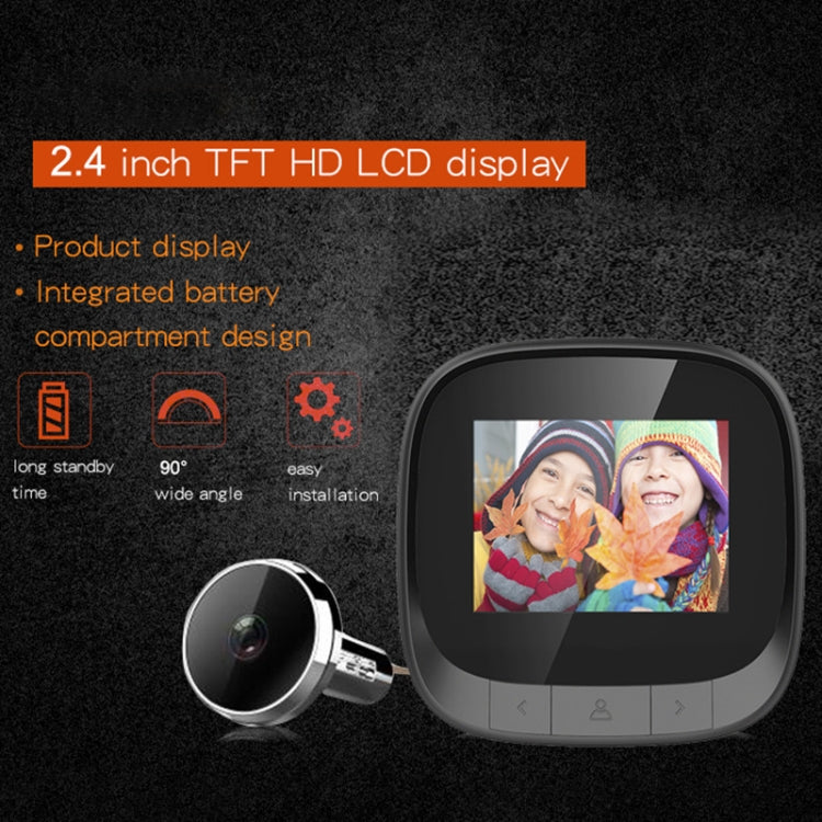 DD3S 2.4 inch Screen 0.3MP Security Camera Peephole Viewer Digital Peephole Door Bell, - Video DoorBell by buy2fix | Online Shopping UK | buy2fix