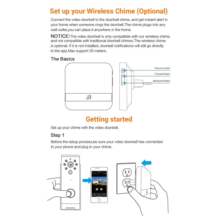 B10 52 Chimes 110dB Doorbell Receiver Low Power Consumption Home Door Tools, EU Plug, AC 90-260V (Black) - Wireless Doorbell by buy2fix | Online Shopping UK | buy2fix