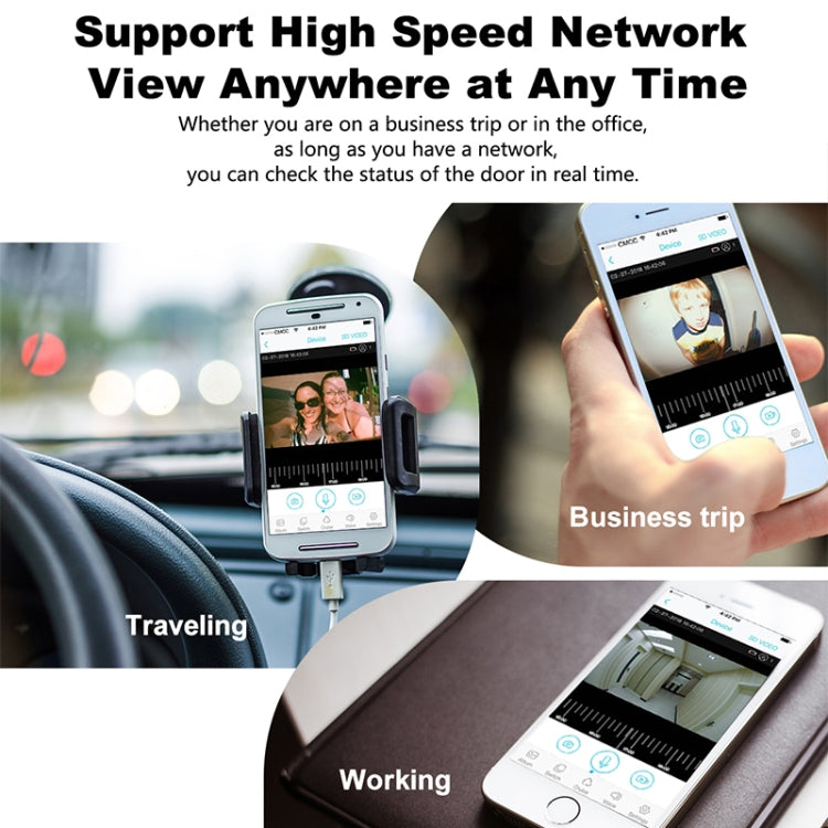 M200B WiFi Intelligent Square Button Video Doorbell, Support Infrared Motion Detection & Adaptive Rate & Two-way Intercom & Remote / PIR Wakeup(White) by buy2fix