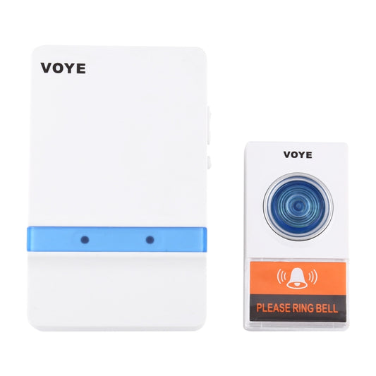 VOYE V012A Home Music Remote Control Wireless Doorbell with 38 Polyphony Sounds (White) by VOYE