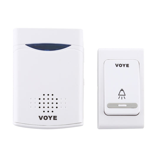 VOYE V006B Home Music Remote Control Wireless Doorbell with 38 Polyphony Sounds (White) by VOYE