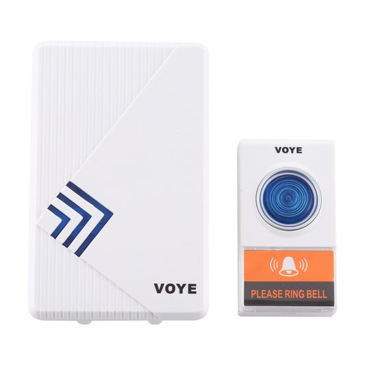 VOYE V022A Home Music Remote Control Wireless Doorbell with 38 Polyphony Sounds (White) by VOYE