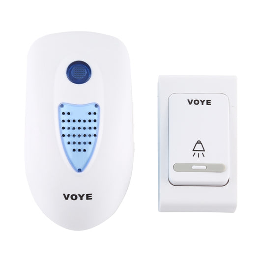 VOYE V003B Home Music Remote Control Wireless Doorbell with 38 Polyphony Sounds, US Plug (White) - Wireless Doorbell by VOYE | Online Shopping UK | buy2fix