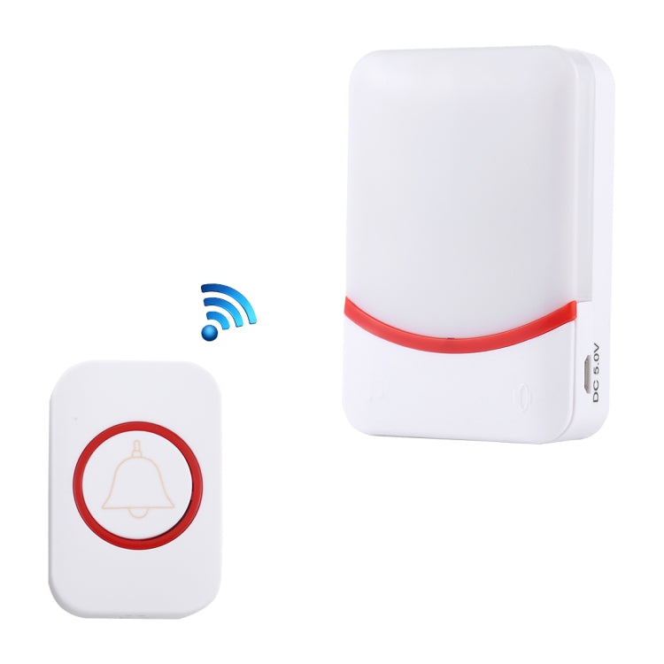 CMF1188 Home Music Remote Control Wireless Doorbell with 38 Ringtones & Colorful Flashing Lights + Ringtones / Ringtones / Colorful Flashing Lights 3-Modes (White) - Wireless Doorbell by buy2fix | Online Shopping UK | buy2fix