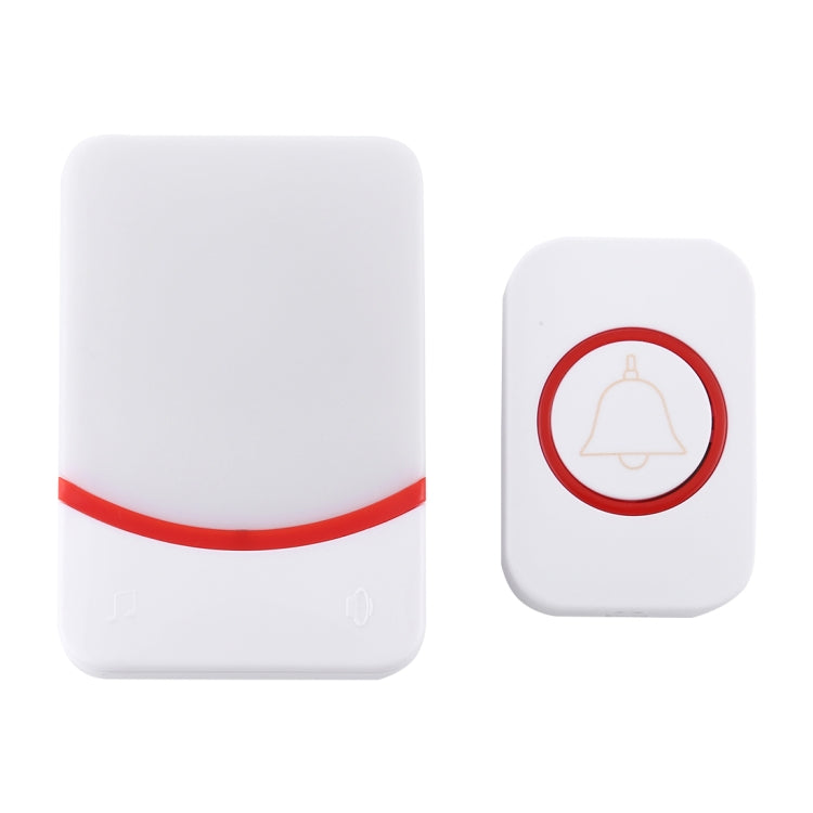 CMF1188 Home Music Remote Control Wireless Doorbell with 38 Ringtones & Colorful Flashing Lights + Ringtones / Ringtones / Colorful Flashing Lights 3-Modes (White) - Wireless Doorbell by buy2fix | Online Shopping UK | buy2fix
