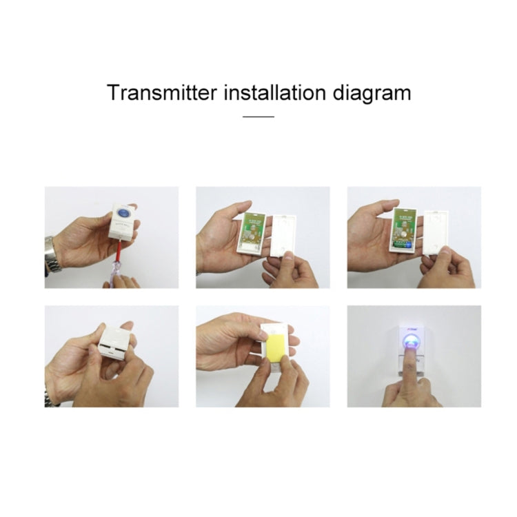 CMF1188 Home Music Remote Control Wireless Doorbell with 38 Ringtones & Colorful Flashing Lights + Ringtones / Ringtones / Colorful Flashing Lights 3-Modes (White) - Wireless Doorbell by buy2fix | Online Shopping UK | buy2fix