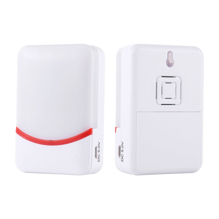 CMF1188 Home Music Remote Control Wireless Doorbell with 38 Ringtones & Colorful Flashing Lights + Ringtones / Ringtones / Colorful Flashing Lights 3-Modes (White) - Wireless Doorbell by buy2fix | Online Shopping UK | buy2fix