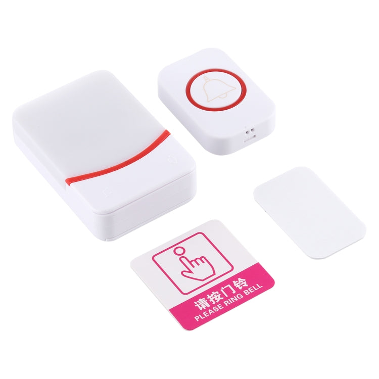 CMF1188 Home Music Remote Control Wireless Doorbell with 38 Ringtones & Colorful Flashing Lights + Ringtones / Ringtones / Colorful Flashing Lights 3-Modes (White) - Wireless Doorbell by buy2fix | Online Shopping UK | buy2fix