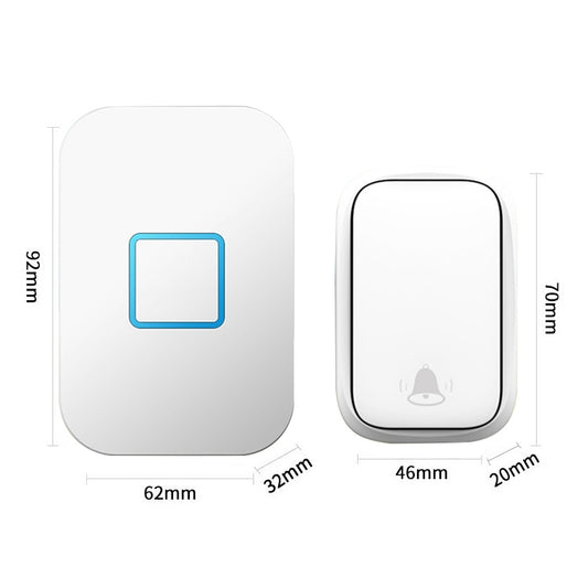 CACAZI FA88 Self-Powered Smart Home Wireless Doorbell, UK Plug(White) by CACAZI