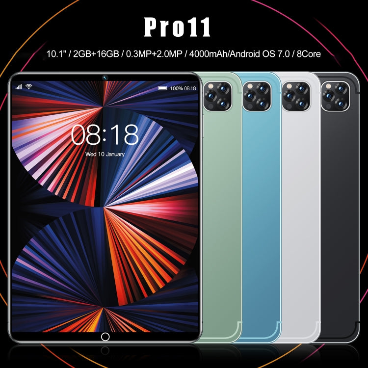 Pro 11 3G Phone Call Tablet PC, 10.1 inch, 2GB+16GB, Android 7.0 MT6592 Octa Core, Support Dual SIM, WiFi, BT, GPS(Black) - Others by buy2fix | Online Shopping UK | buy2fix
